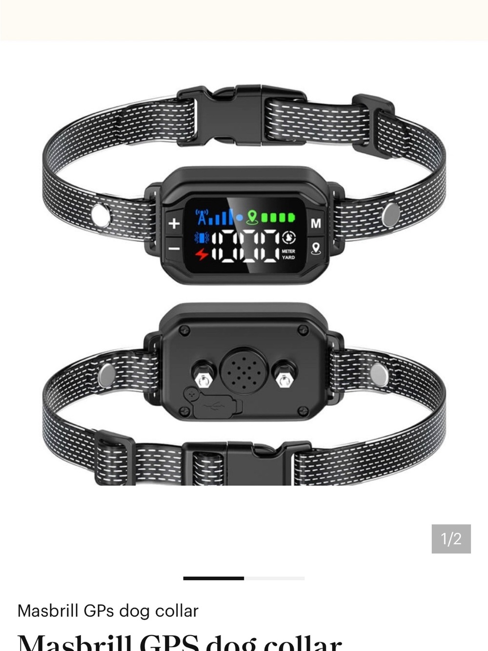 Masbrill GPS Dog Collar - Black-listing for Srichard